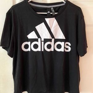 Adidas black tee